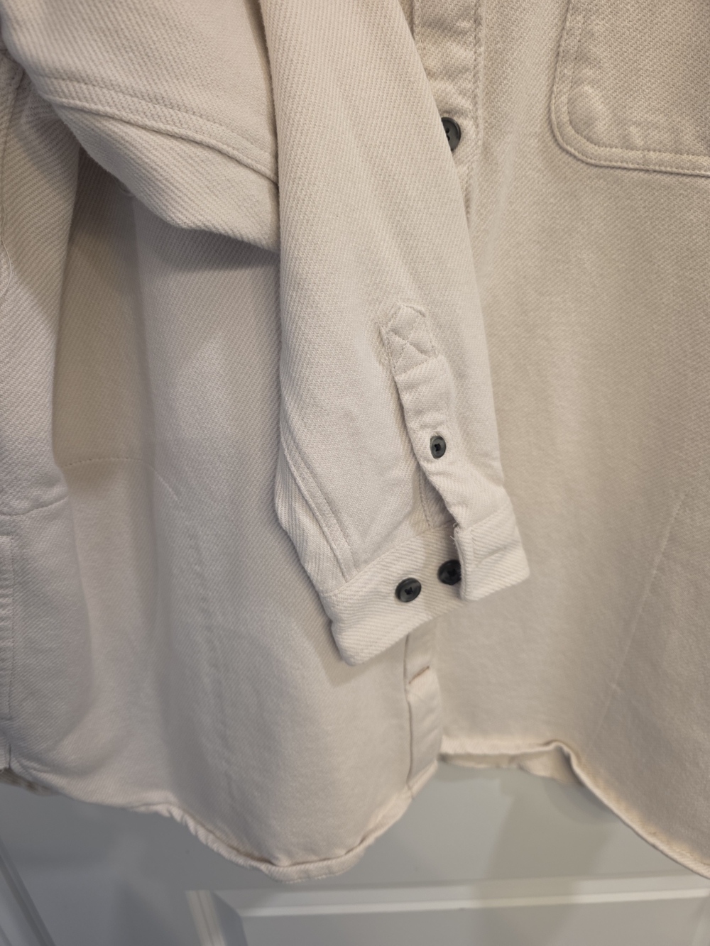 Carhartt TW5991-W Loose Fit Shirt Jacket - Off-White Cream - Men's XXL - Picture 3 of 10